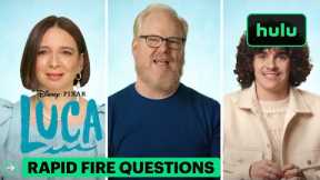 Rapid Fire Questions with the Cast of Luca | Hulu