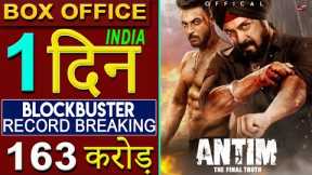 Antim Box Office Collection, Antim 1st Day Collection, Salman Khan, Aayush Sharma, #Antim