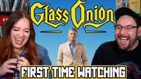 Our FIRST TIME WATCHING Glass Onion (2022) | Knives Out 2 MOVIE REACTION