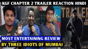 KGF Chapter 2 Trailer Reaction Hindi | By 3 Idiots Of Mumbai | Yash, Sanjay D, Raveena T, Srinidhi