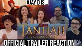 TANHAJI: THE UNSUNG WARRIOR TRAILER REACTION!! | MaJeliv Reactions | Ajay Devgn is Tanhajji