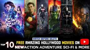 Top 10 Best Action and adventure Hollywood Movies On Youtube | new hollywood movies | Ep 1