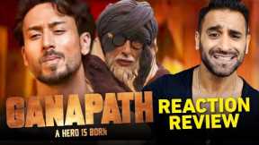 GANAPATH Trailer REACTION & REVIEW! | Amitabh Bachchan, Tiger Shroff, Kriti Sanon